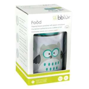 Bbluv - Food - Thermal Food Container With Spoon And Bowl - Aqua